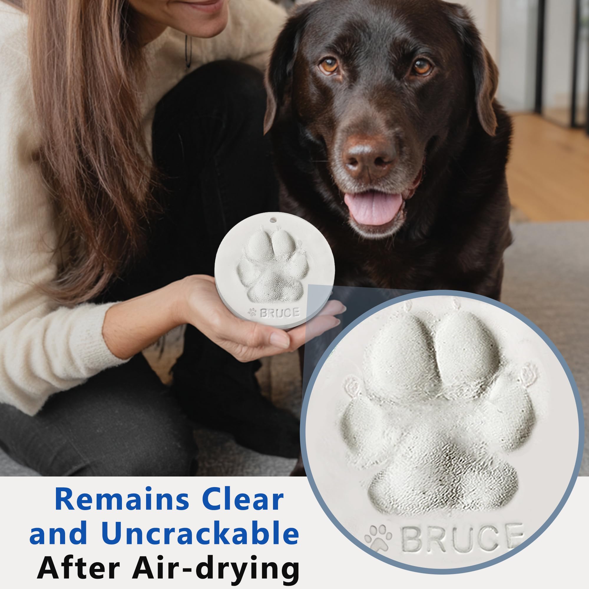 MYPAWLETS pawprints-kit decorating supplies include paint and ribbons for personalization.