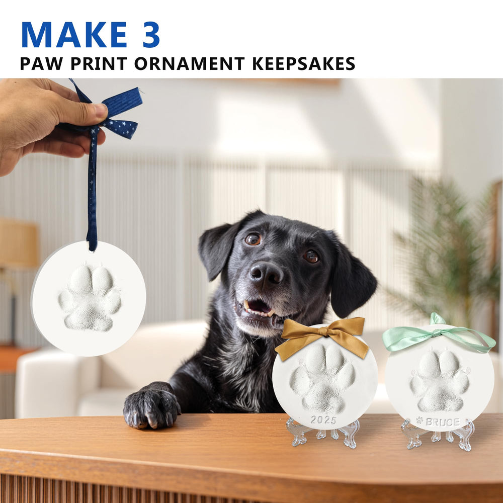 MYPAWLETS Pawprints Kit dog paw mold captures clear details for keepsakes.