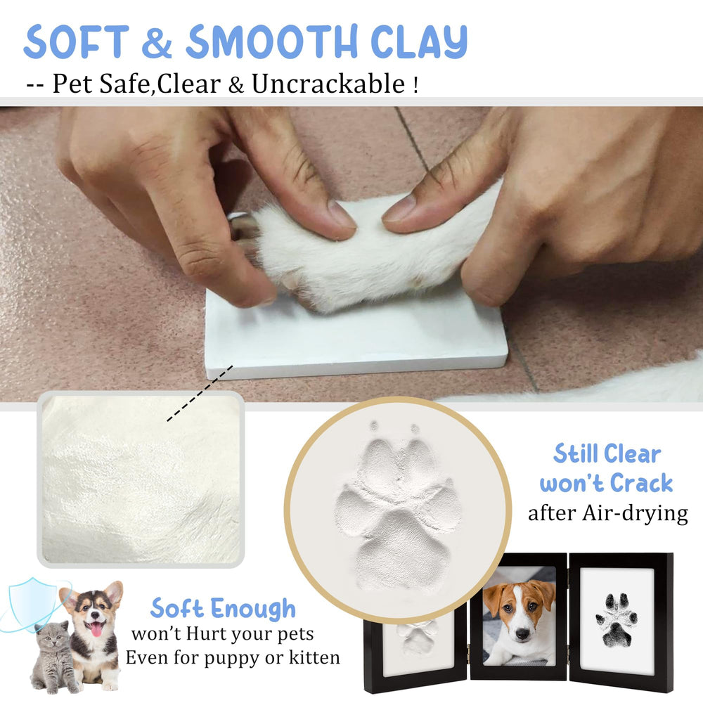 MYPAWLETS wooden frame with plexiglass protector for long-lasting display.
