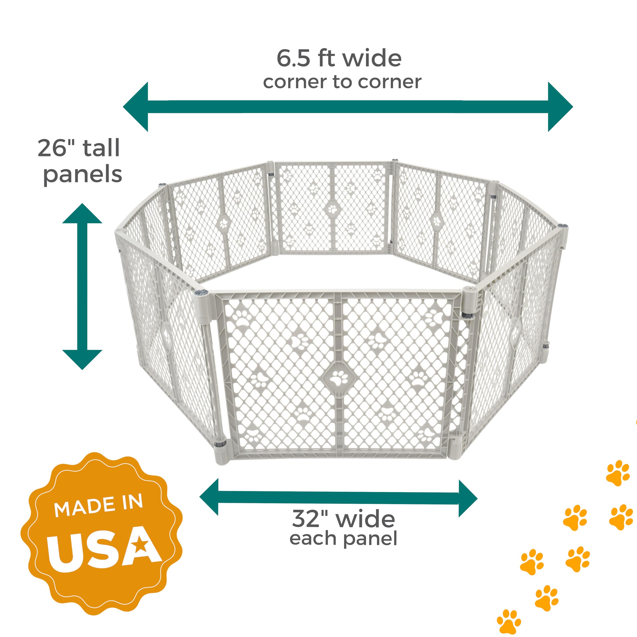 MYPET Paws Petyard adjustable-size adapts to space and pet size
