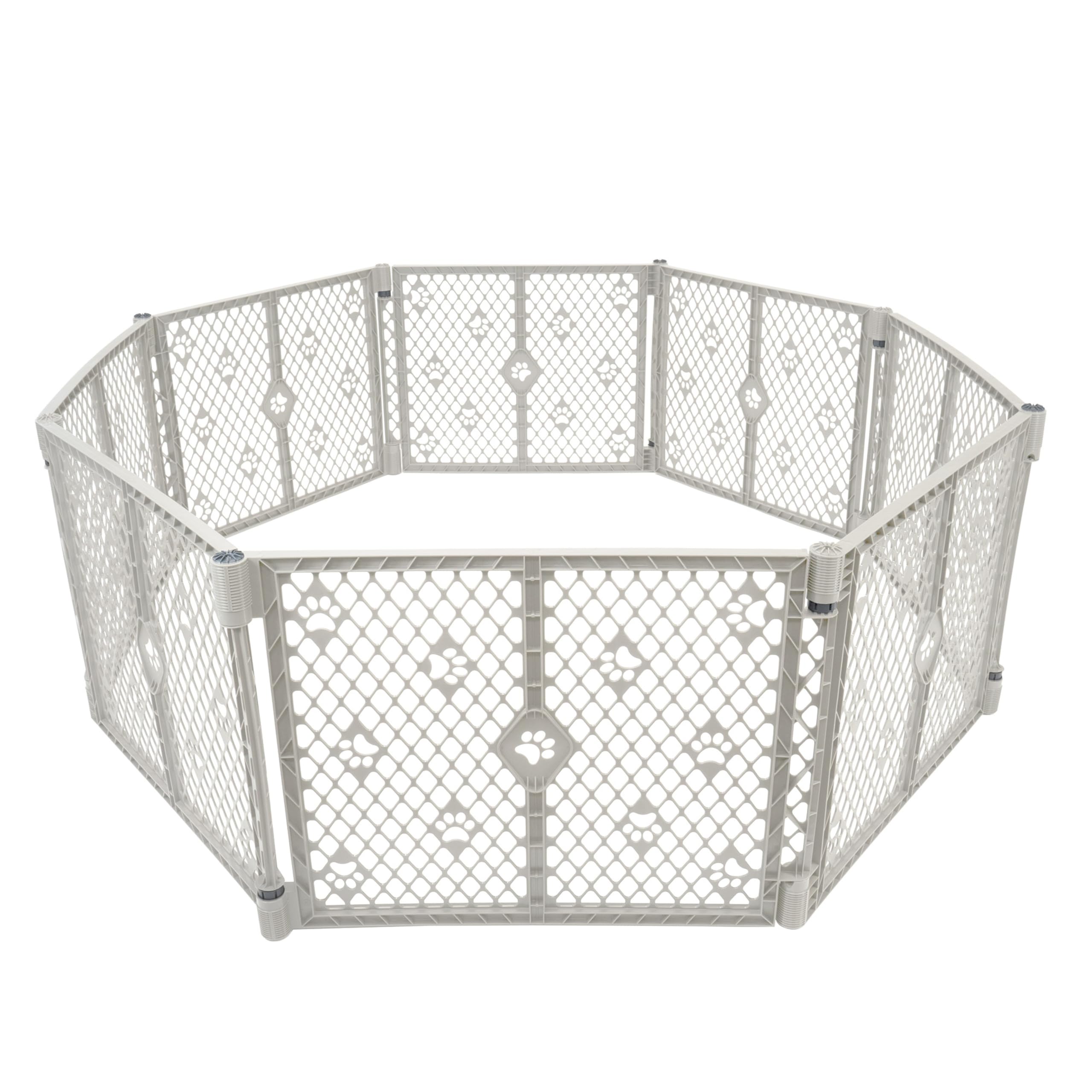 MYPET 8-Panel Paws Petyard setup highlights a versatile indoor/outdoor play area