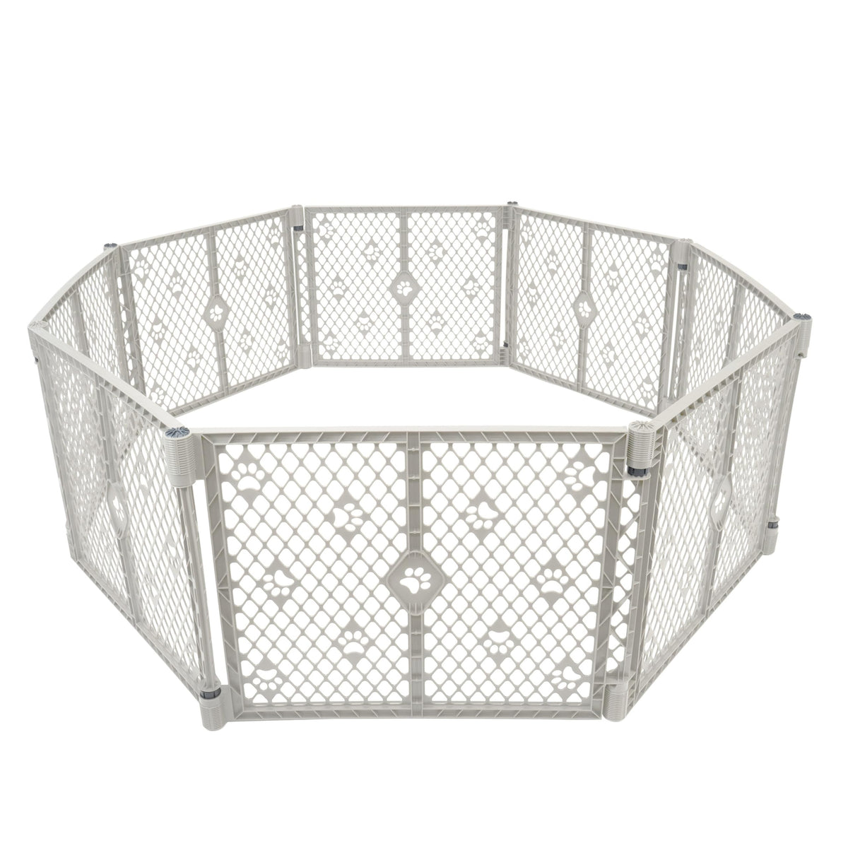 MYPET 8-Panel Paws Petyard setup highlights a versatile indoor/outdoor play area
