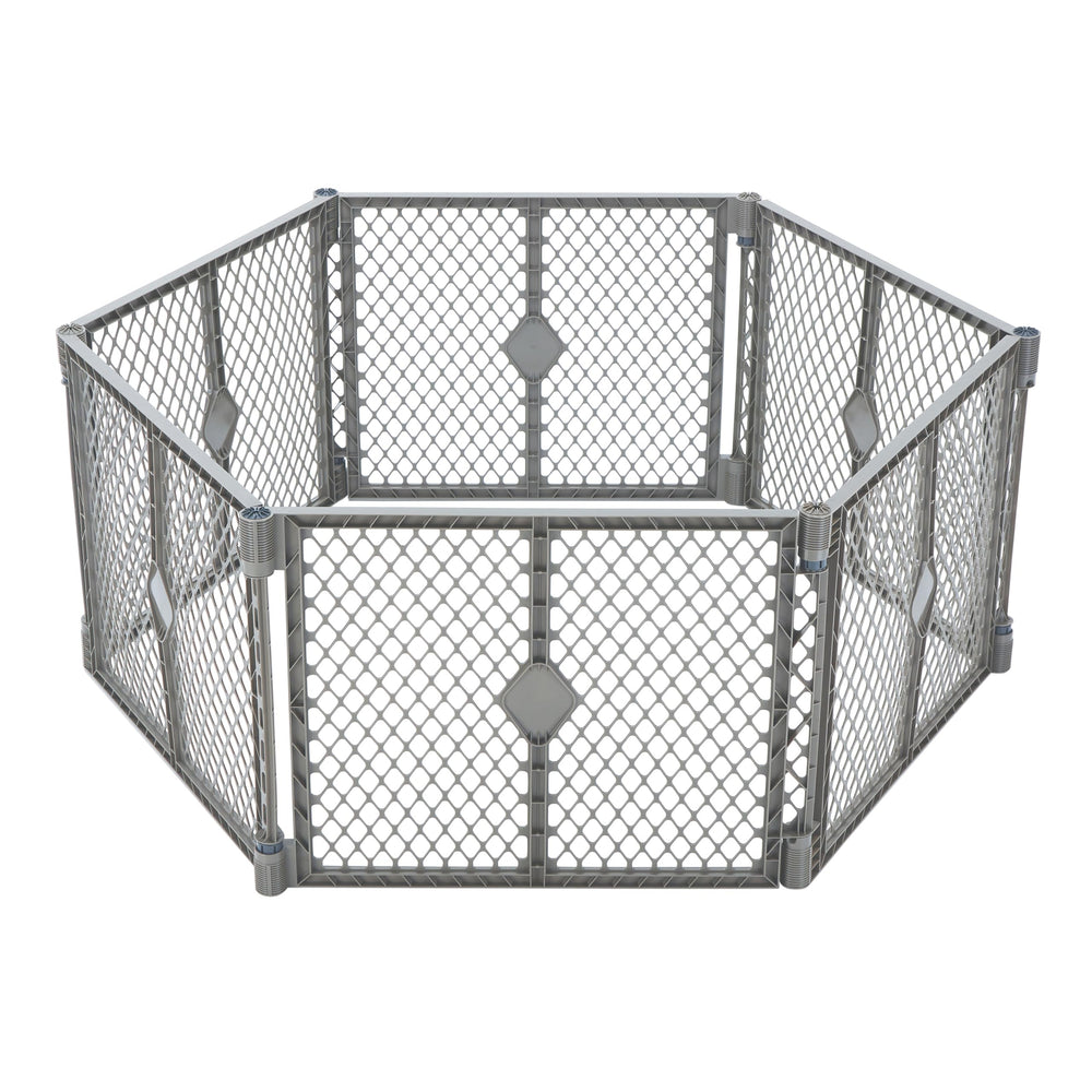 MyPet Petyard fieldstone finish fully assembled for safe indoor outdoor space