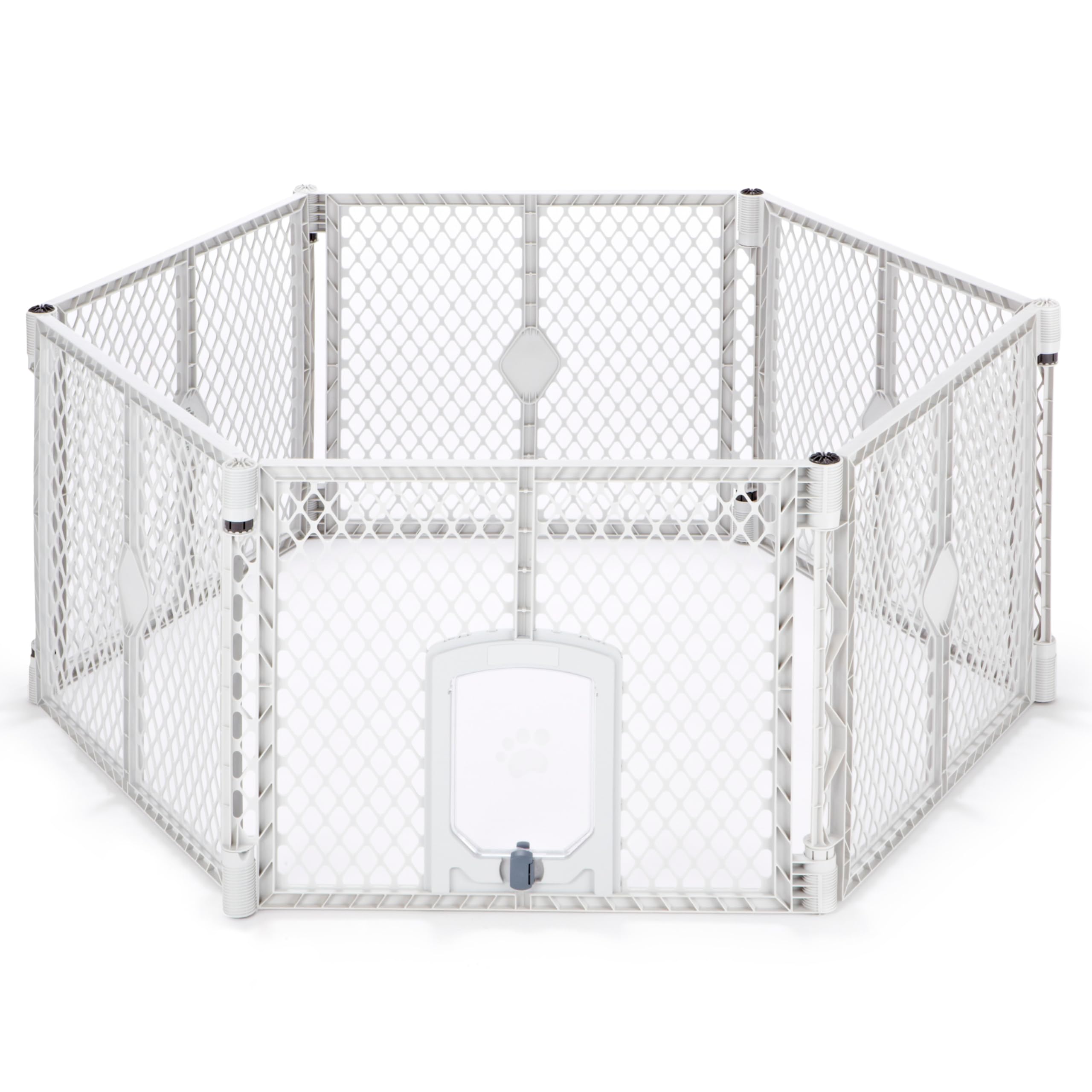 MyPet Petyard Passage 6-panel playpen for versatile indoor/outdoor use and easy setup.
