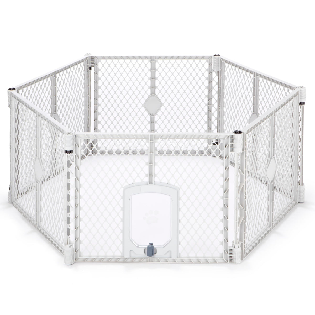 MyPet Petyard Passage 6-panel playpen for versatile indoor/outdoor use and easy setup.