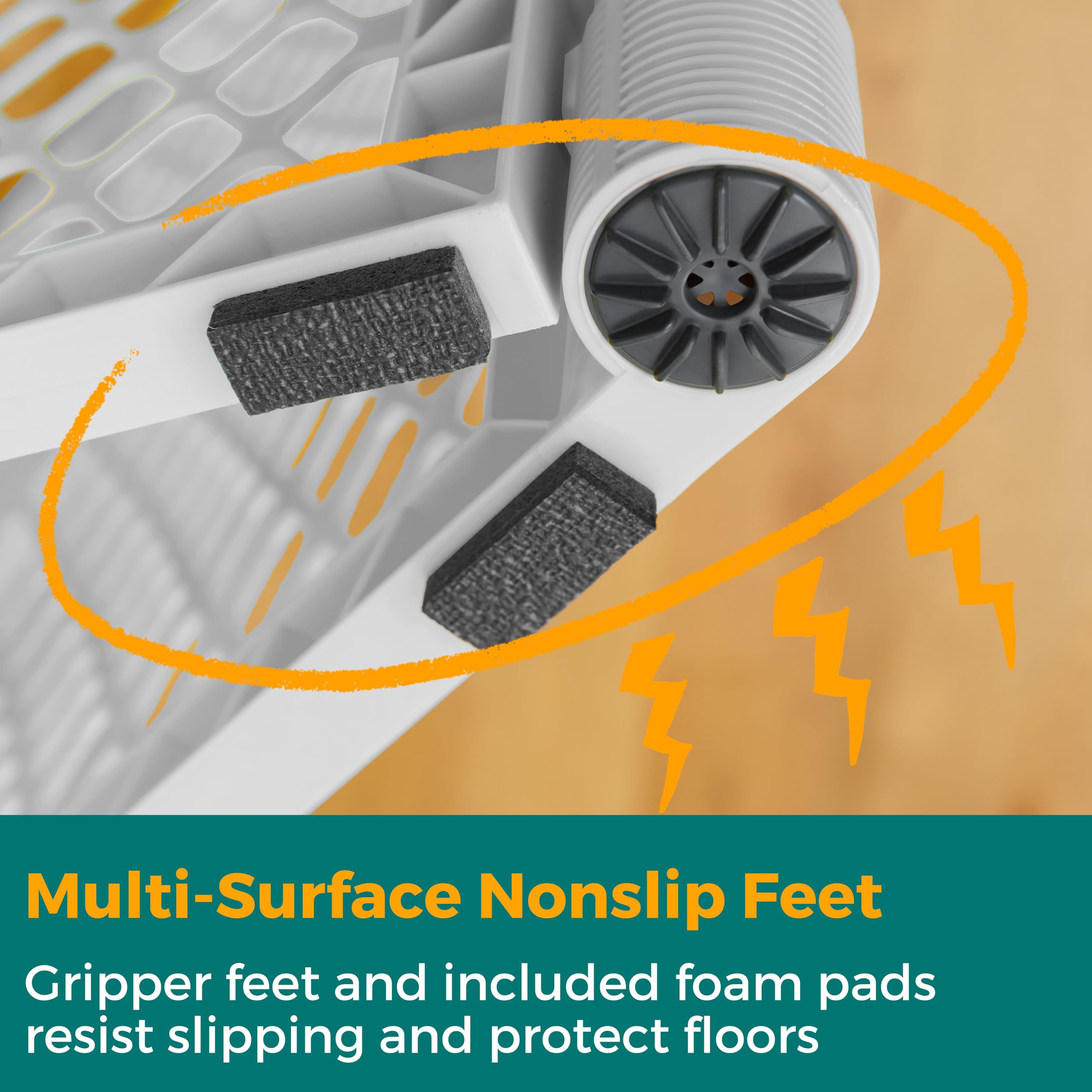 MYPET Petyard Plus skid-resistant pads protect floors and prevent slipping.