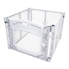 MYPET Petyard Plus walk-through door for easy access during playtime.