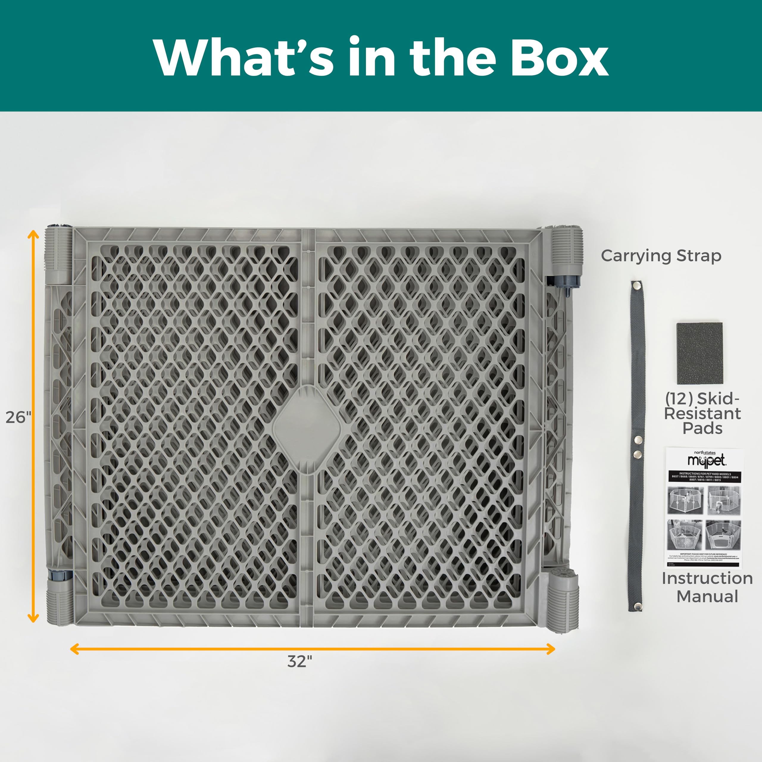 MyPet Petyard two-panel extension compatible for larger play areas