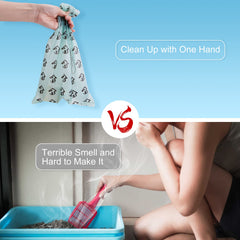 MYPIN 135-count litter bags reduce smell with can storage.