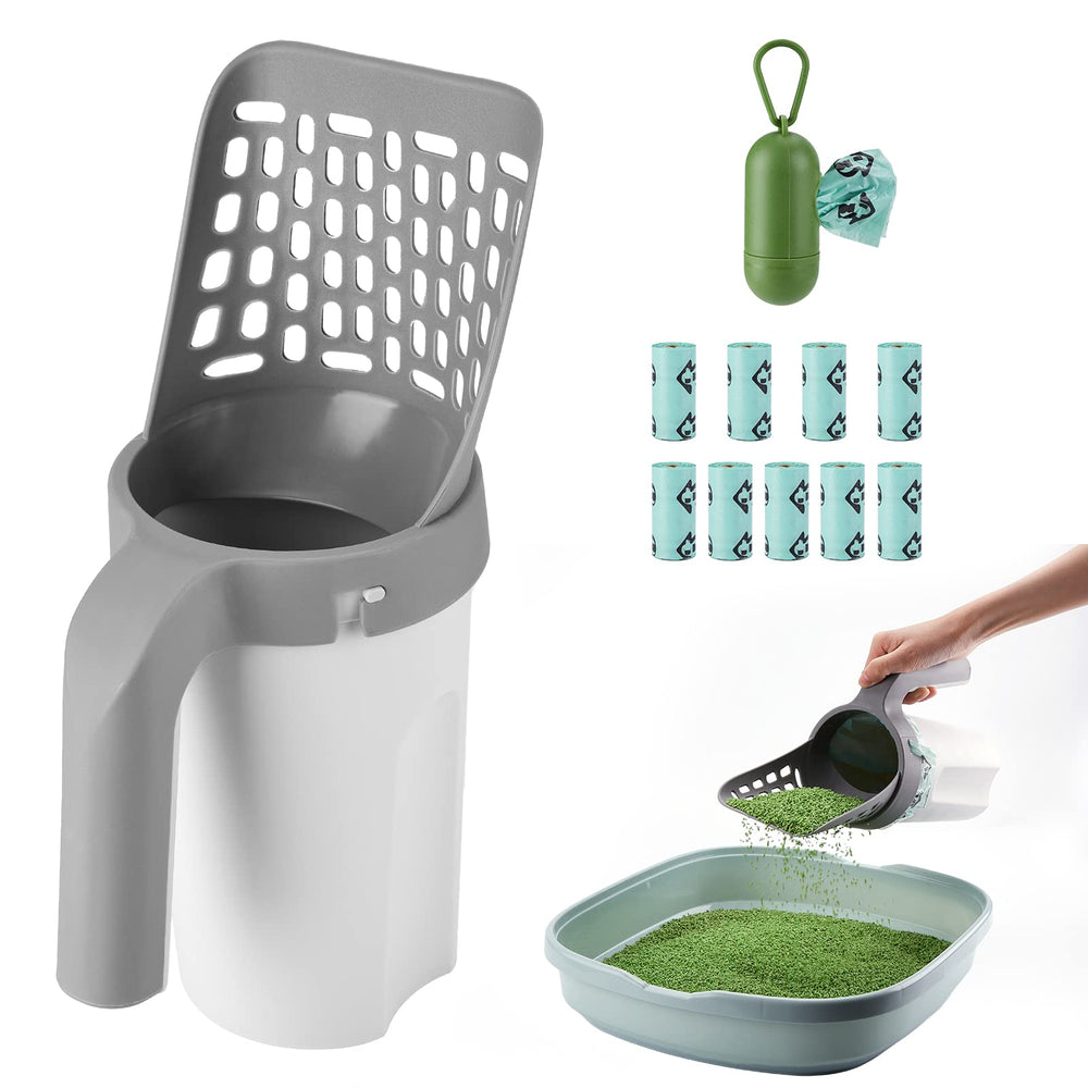 MYPIN cat litter scoop with holder for effortless cleanup.