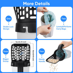 PP material scoop provides lightweight daily durability