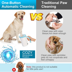 MYPIN soft silicone brush at the base for thorough paw cleaning