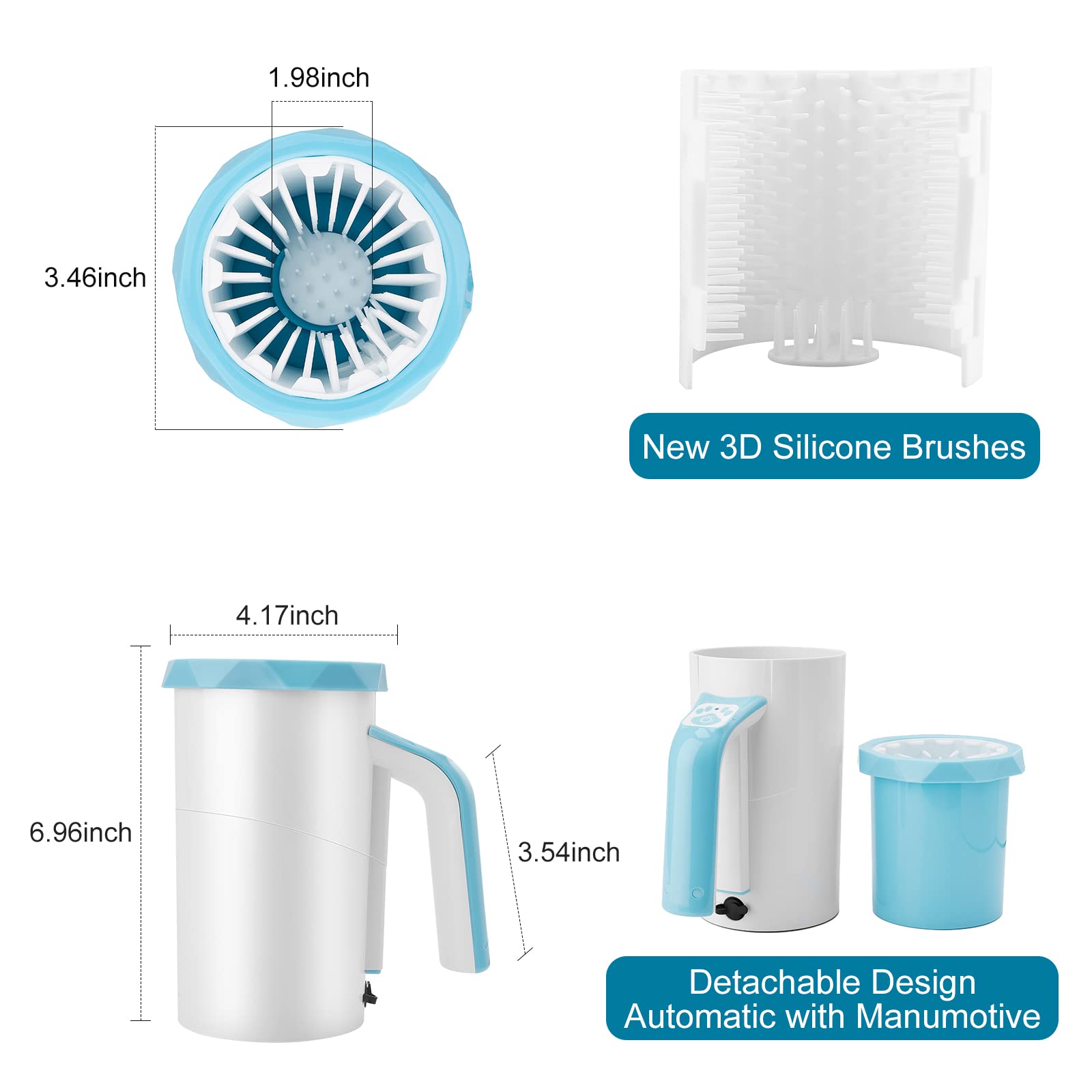 MYPIN waterproof-friendly cup works with water and shampoo
