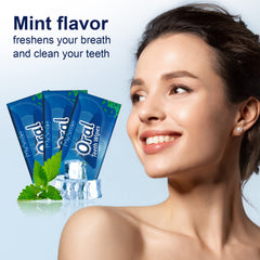 MySmile mint-flavor wipes deliver a fresh breath after use.