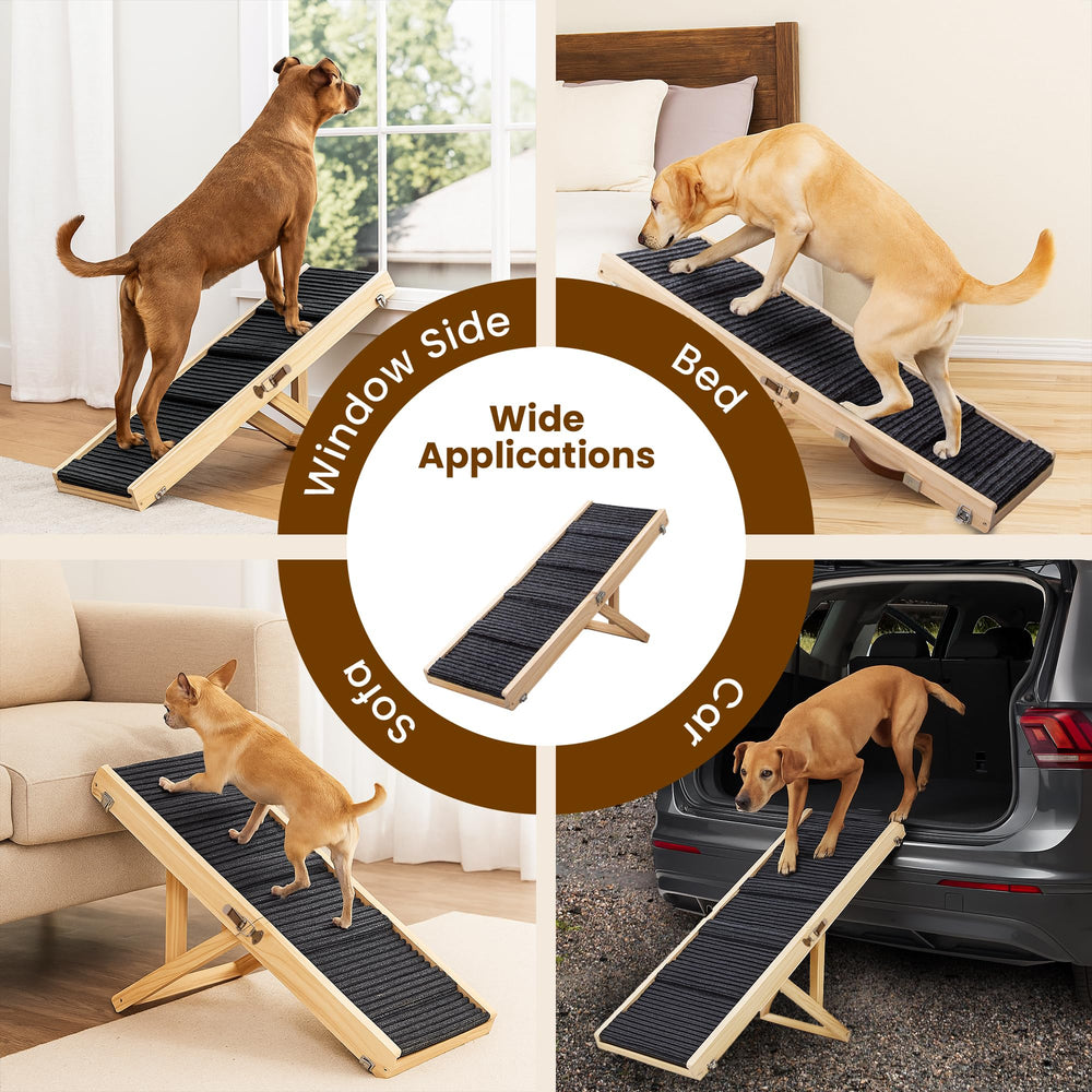 MYUNIK 110+ lb load capacity supports larger dogs safely
