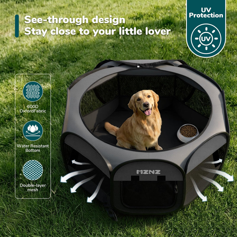 MZNZ multi-pet enclosure suits dogs, cats, and small animals in one space.