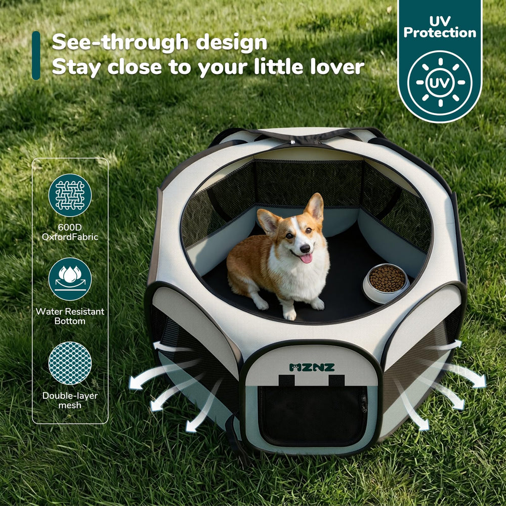 MZNZ enclosure uses waterproof fabric for quick cleanup