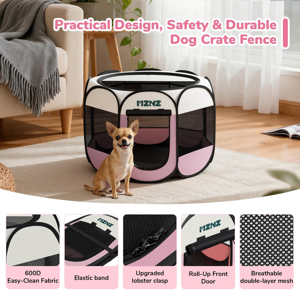 MZNZ waterproof fabric makes cleanup fast and easy.