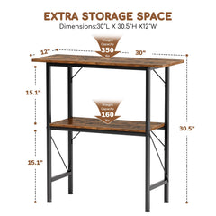 MZNZ stand shelves closeup emphasizes convenient storage for filters and tools