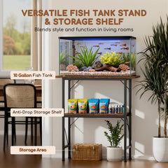 MZNZ stand wood-grain shelves reveal water-resistant material for spills