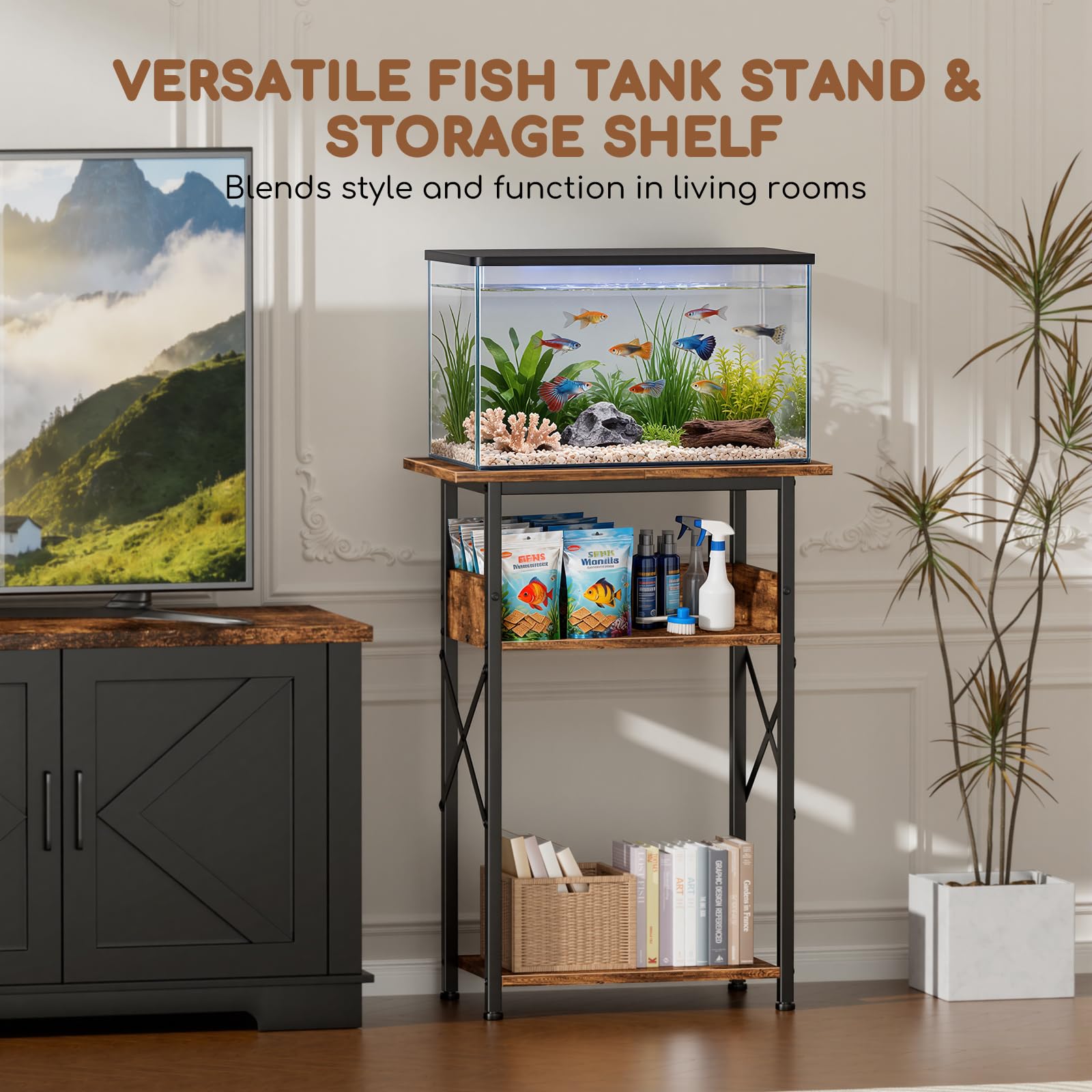 MZNZ water-resistant shelves prevent warping from splashes and spills.