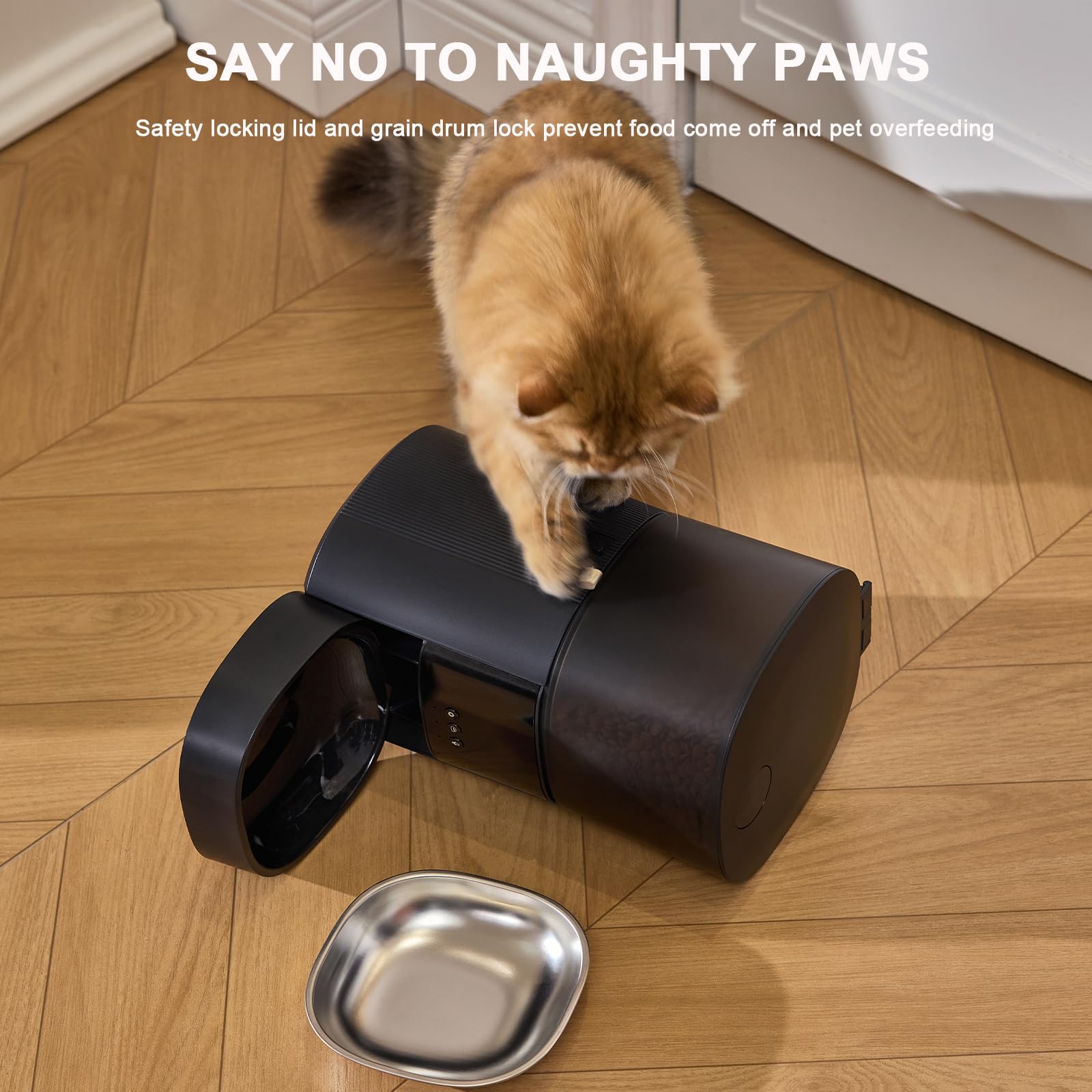 MZZ secure locking lid prevents spills and tampering
