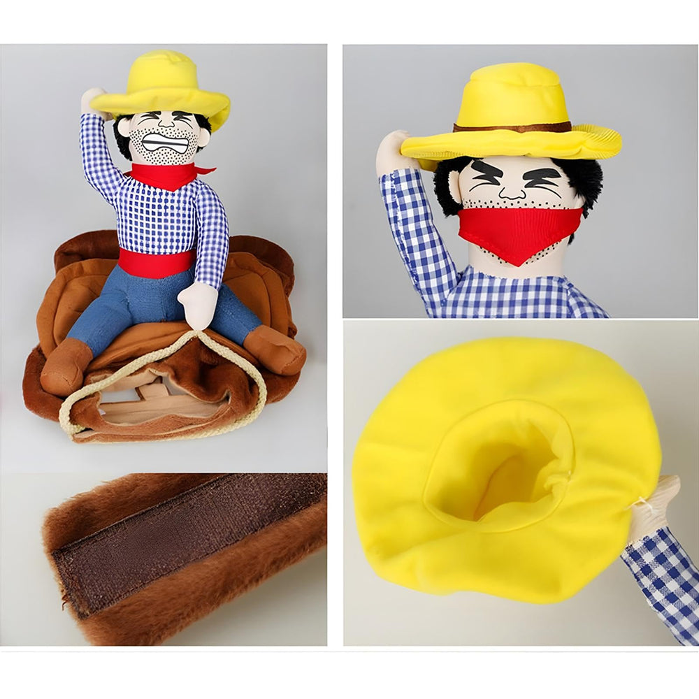NACOCO Cowboy Rider Doll detail adds playful charm during walks and photos.