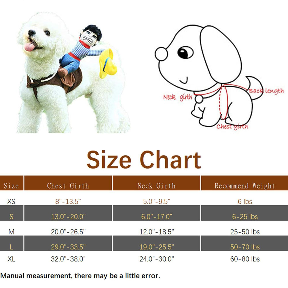 NACOCO Cowboy Rider size chart example helps choose the right fit.