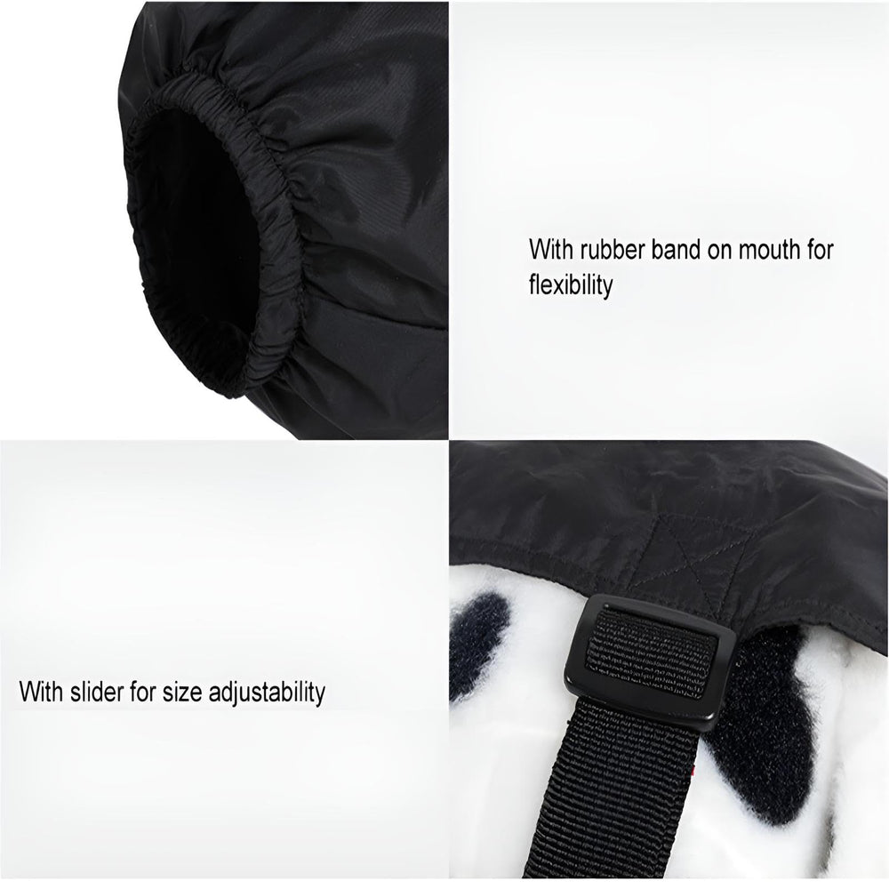 NACOCO dog calming cap worn for comfortable grooming and calm handling