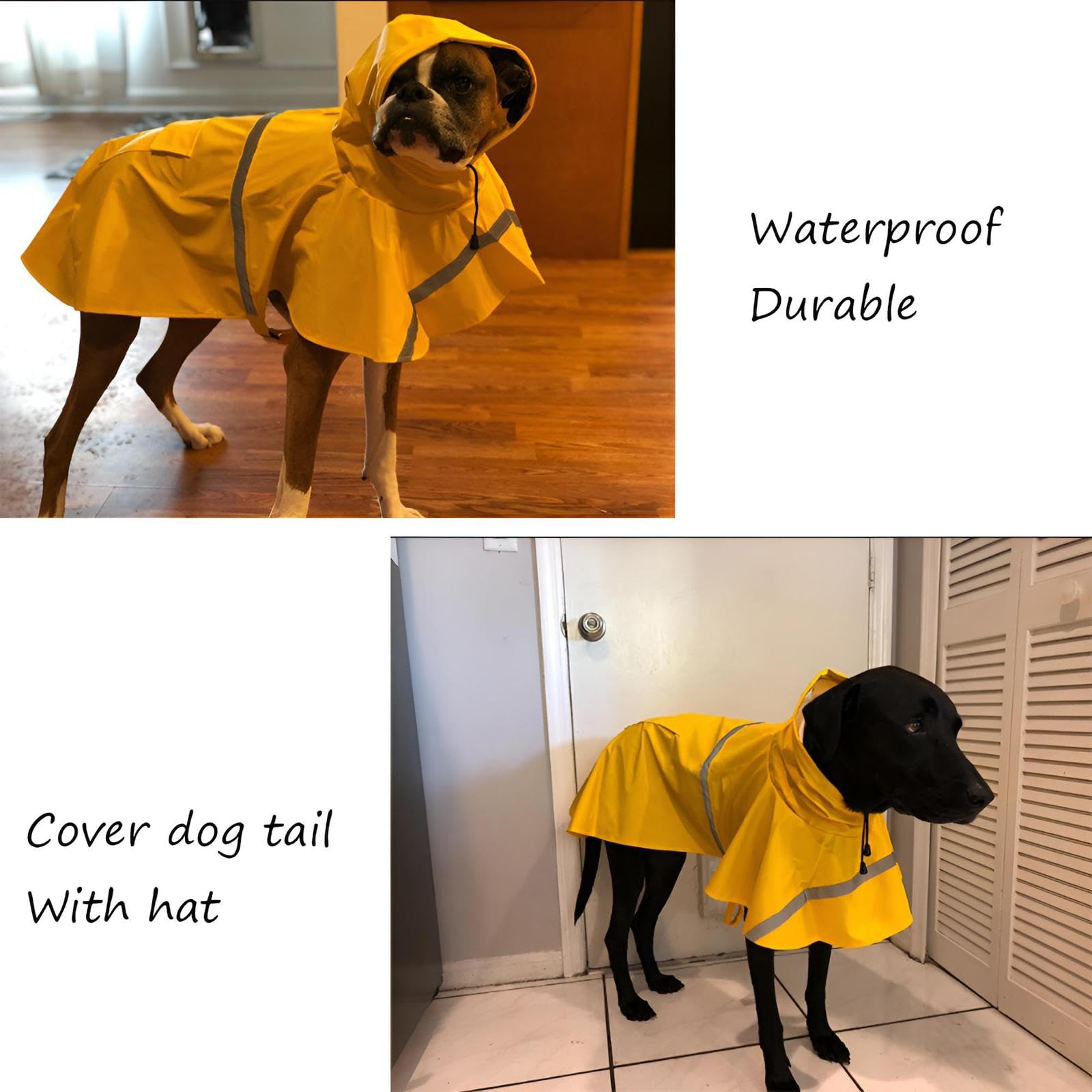 NACOCO XXL raincoat hooded design protects from rain and wind.