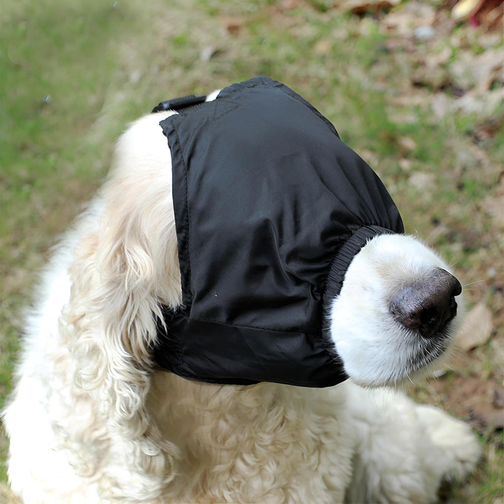 NACOCO nylon dog eye mask closeup highlighting lightweight durable material