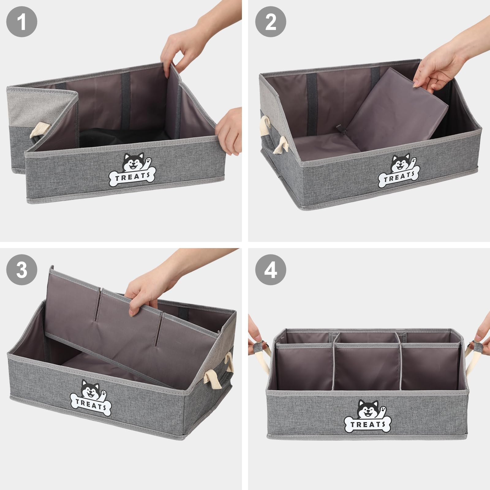 Nage-Bay dog treat container basket gift-ready design appeals to pet lovers.