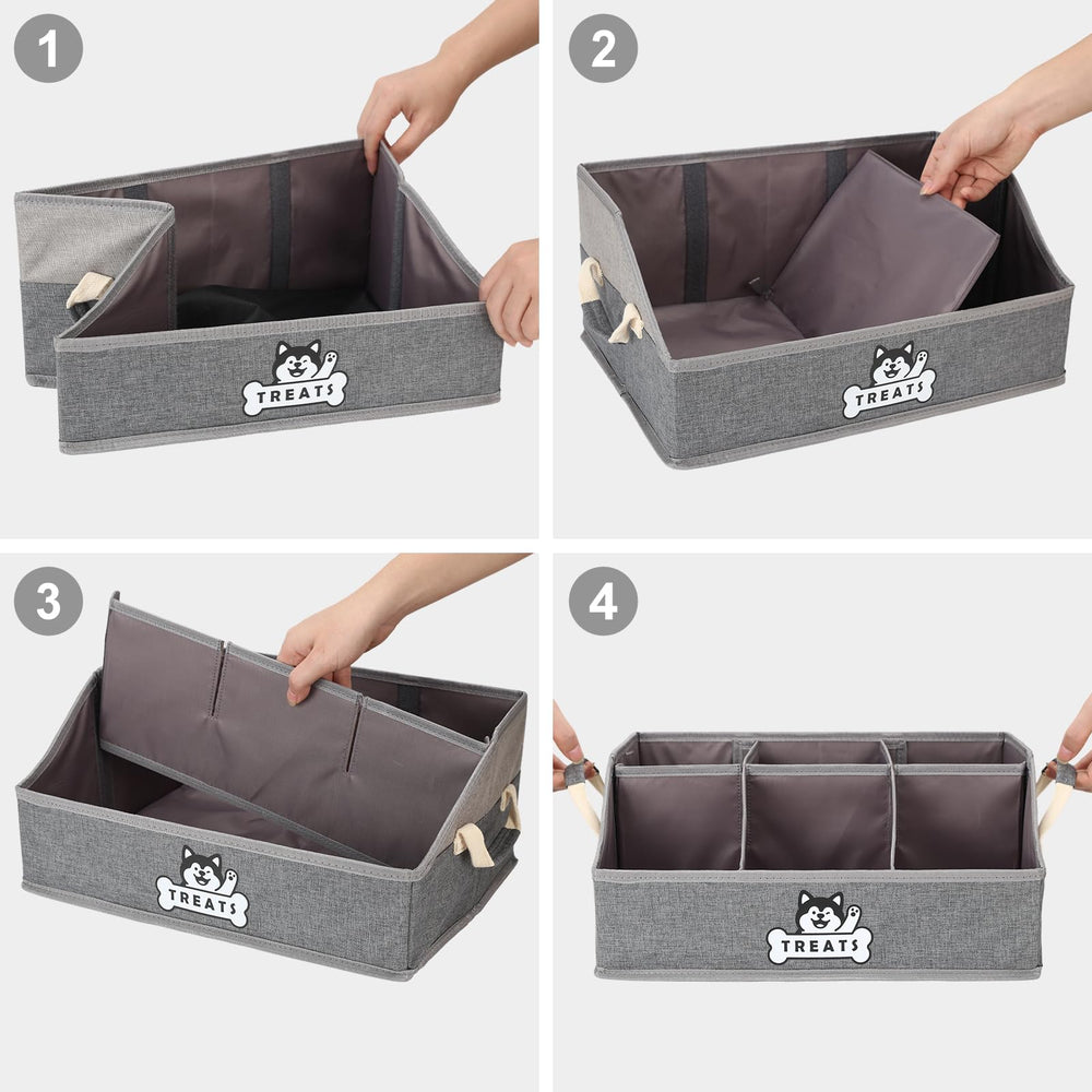 Nage-Bay dog treat container basket gift-ready design appeals to pet lovers.