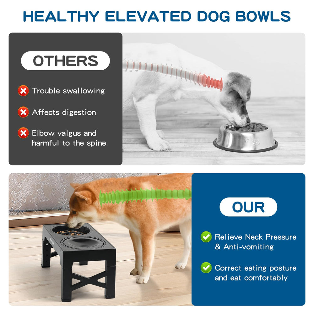 NAHANGPET no-spill water bowl with floating disk reduces splashes during drinks