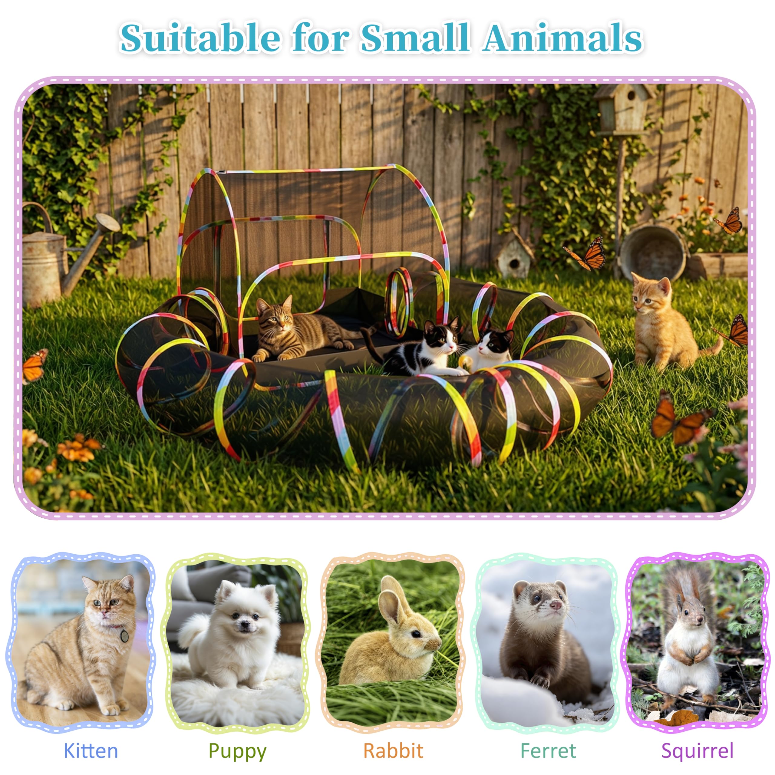 Naielfopet expandable setup compatible with cube tunnel for more space.