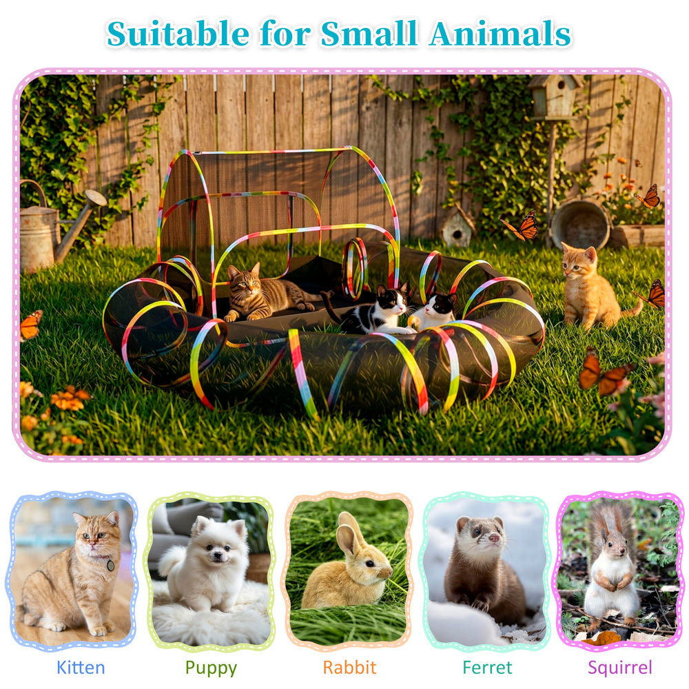 Naielfopet expandable setup compatible with cube tunnel for more space.