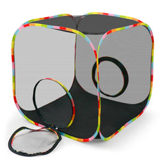 Naielfopet portable collapsible cat playpen with outdoor setup for travel and containment