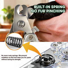 Naigrins dog nail clippers with safety guard for precise, controlled trimming.