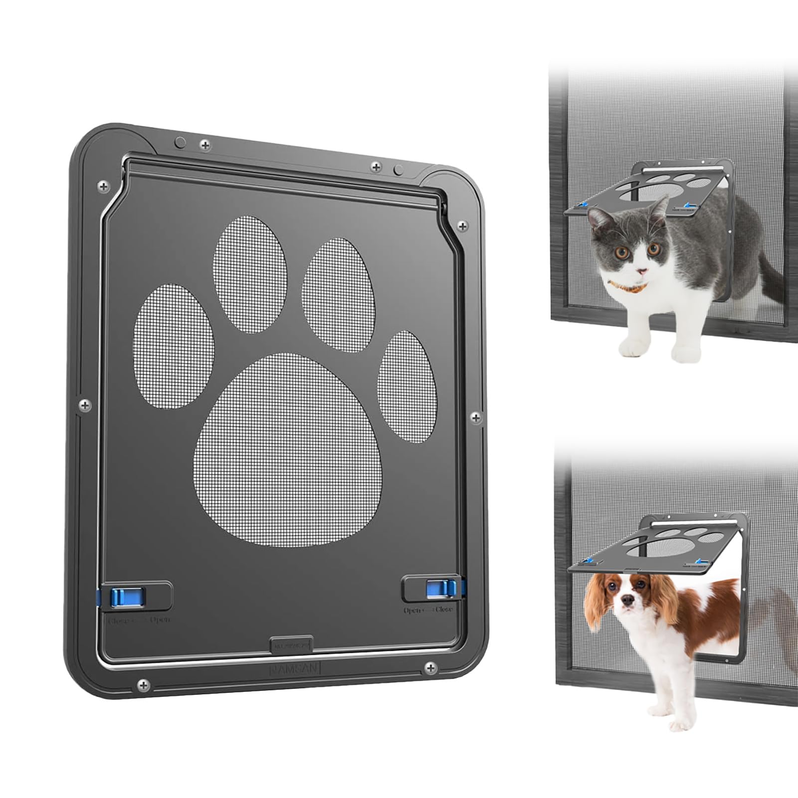 NAMSAN cat door 8x10 opening for easy pet access.