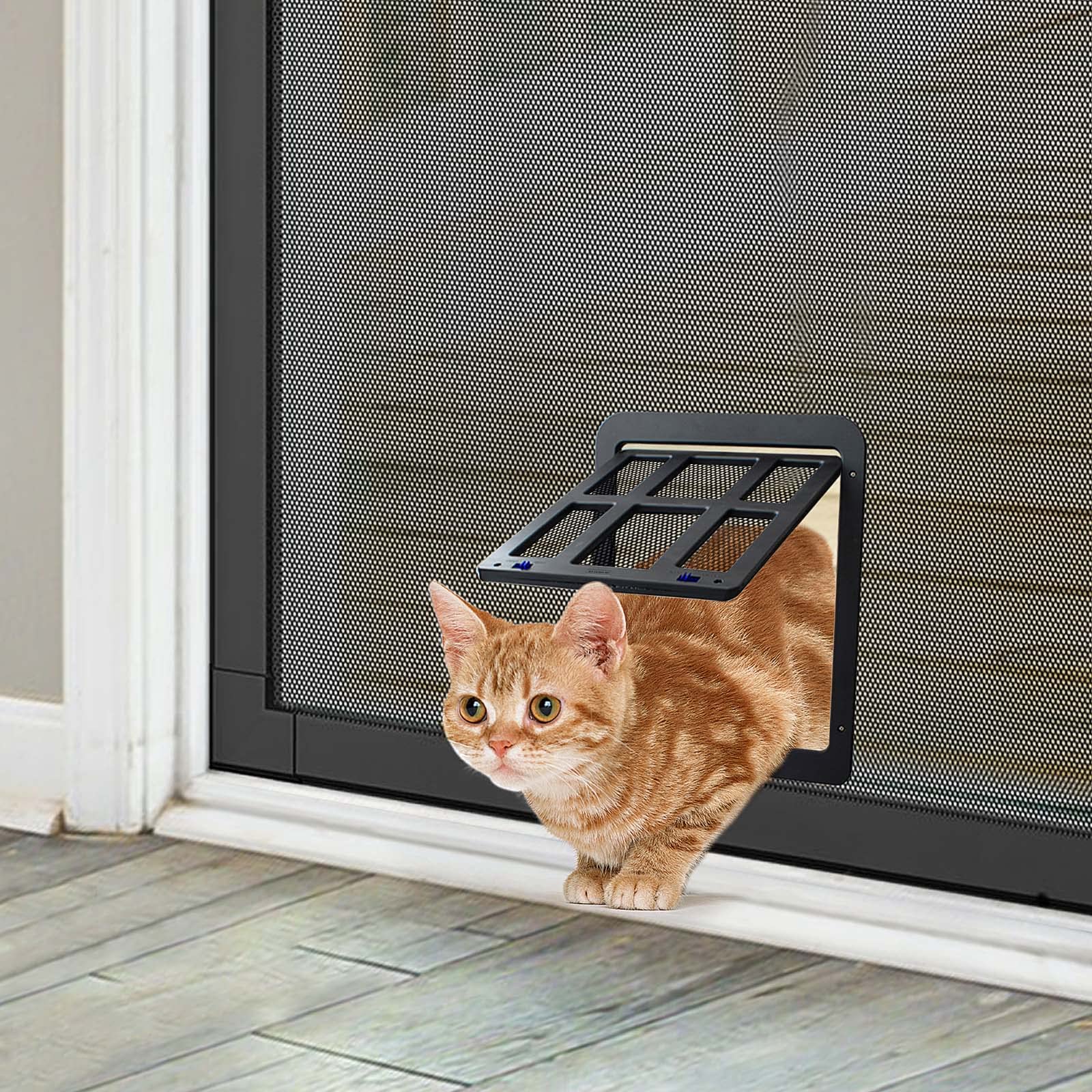 NAMSAN Cat Door black finish complements decor