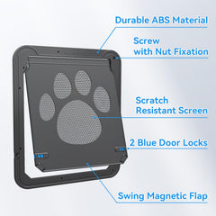 NAMSAN cat door lockable feature provides controlled access.