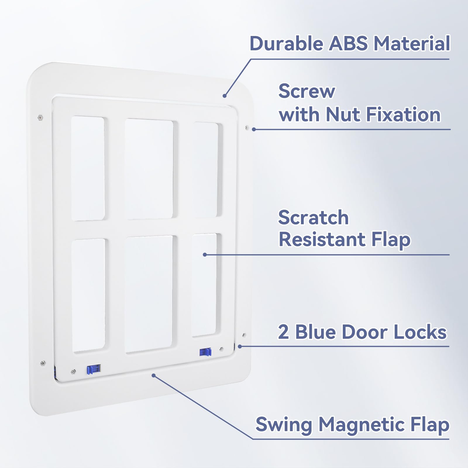 NAMSAN magnetic flap closure keeps doorway secure after use