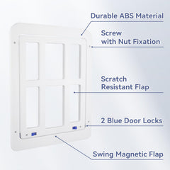 NAMSAN magnetic flap closure keeps doorway secure after use