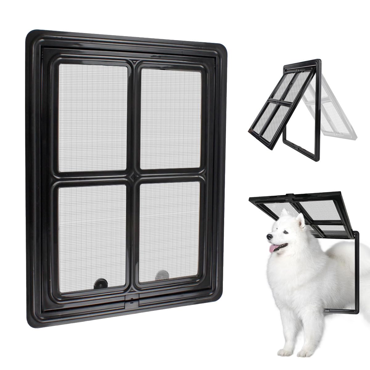NAMSAN dog screen door 12x16 inner frame for easy pet entry