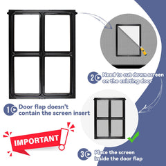 NAMSAN installation on a screen door enables quick, tool-free setup
