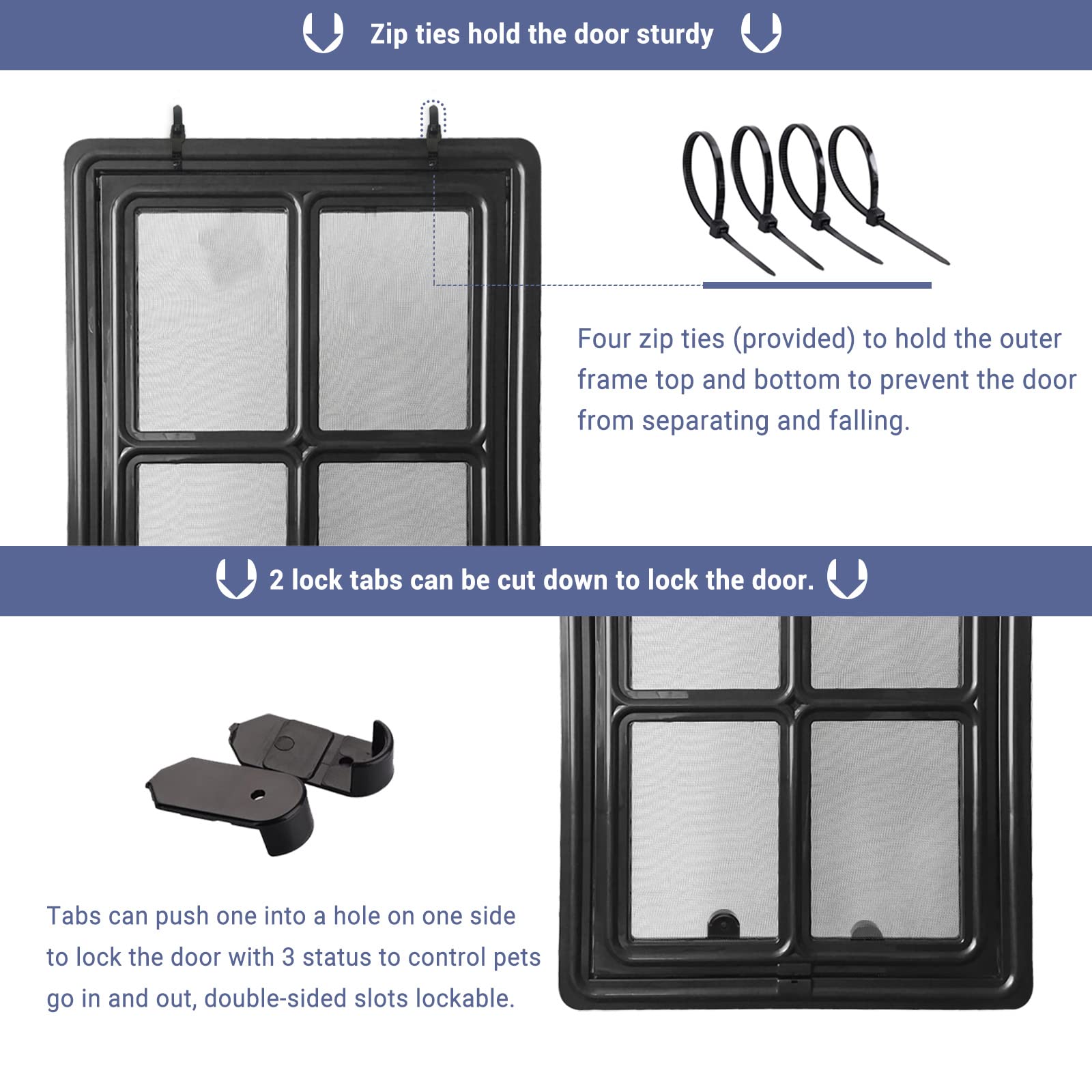 NAMSAN outer frame 13.8x18 inches fits many door openings