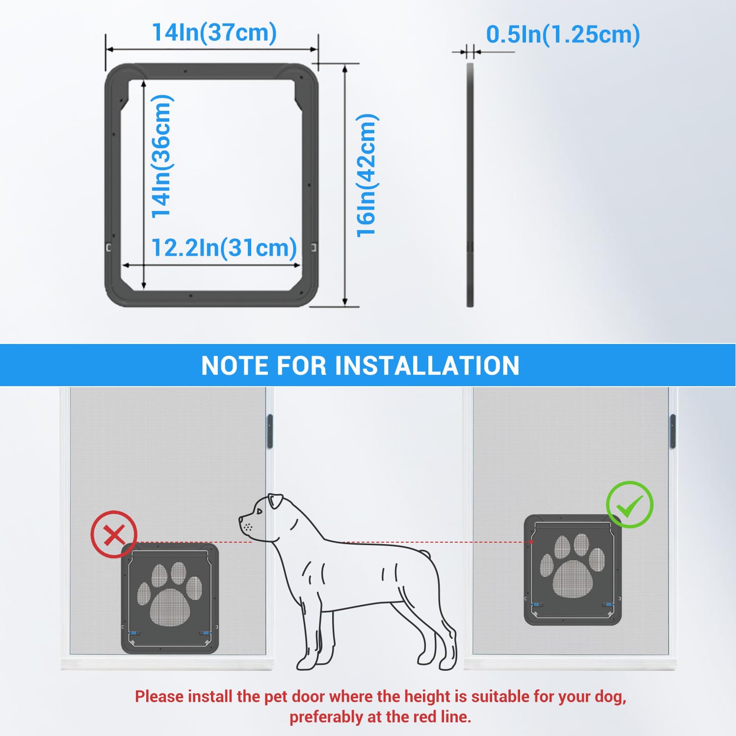 NAMSAN paw-shaped mesh insert adds charm and airflow