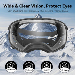 NAMSAN Clear Goggles soft TPU frame for gentle all-day wear around eyes.