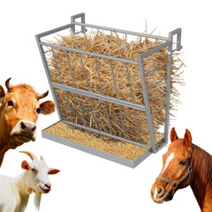 NANANARDOSO 2 in 1 hay feeder front view offers ample daily feed access