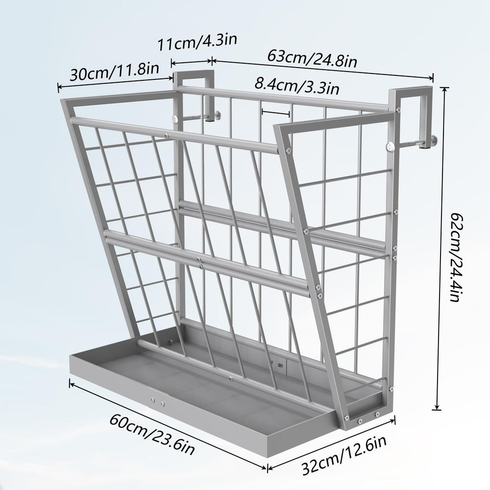 NANANARDOSO 2 in 1 hay feeder multi-access view for several animals